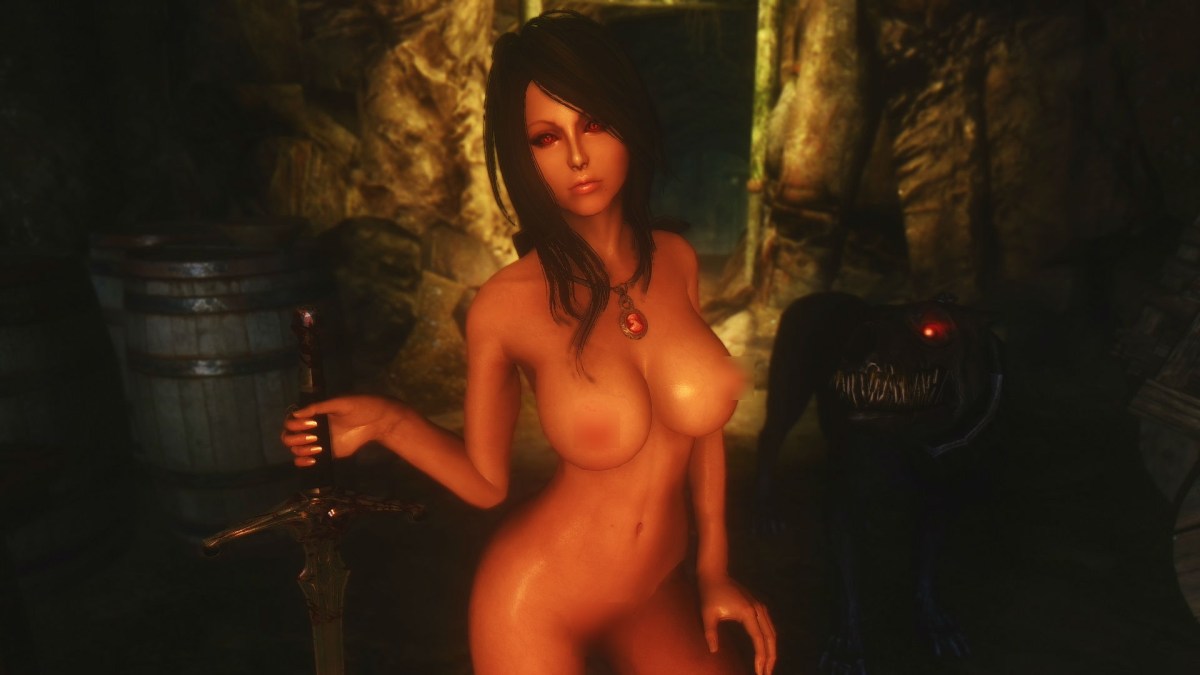 Голые тёлки в скайриме