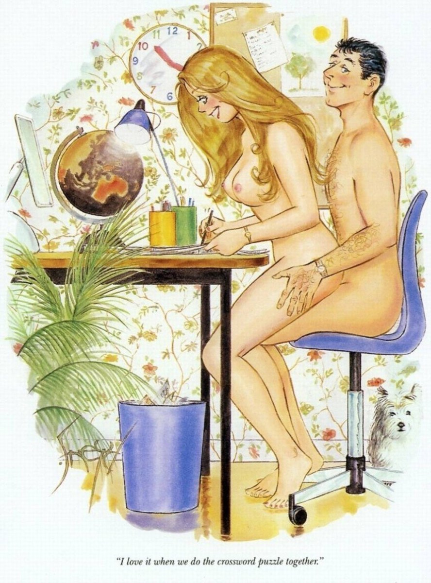 Парень ласкает девушку на кухне