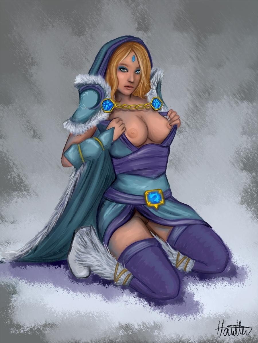 Дота хентай Лина и Кристал