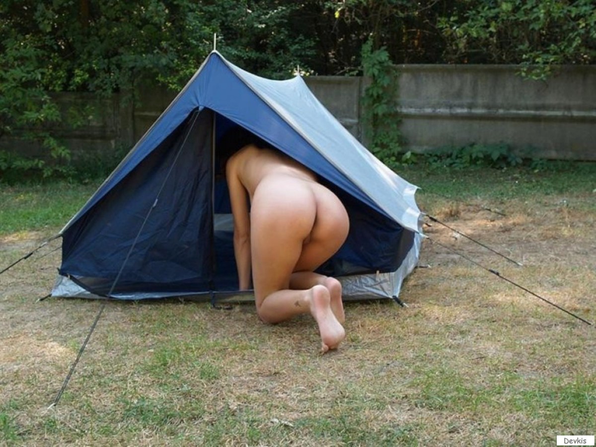Ммж на природе в палатке