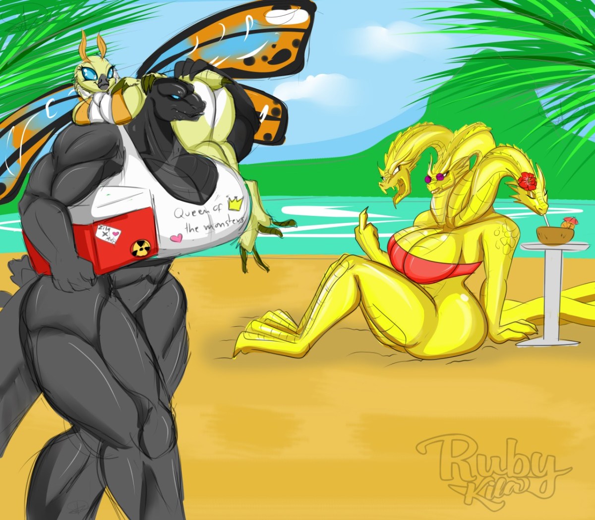 Годзилла Кинг Гидора xxx