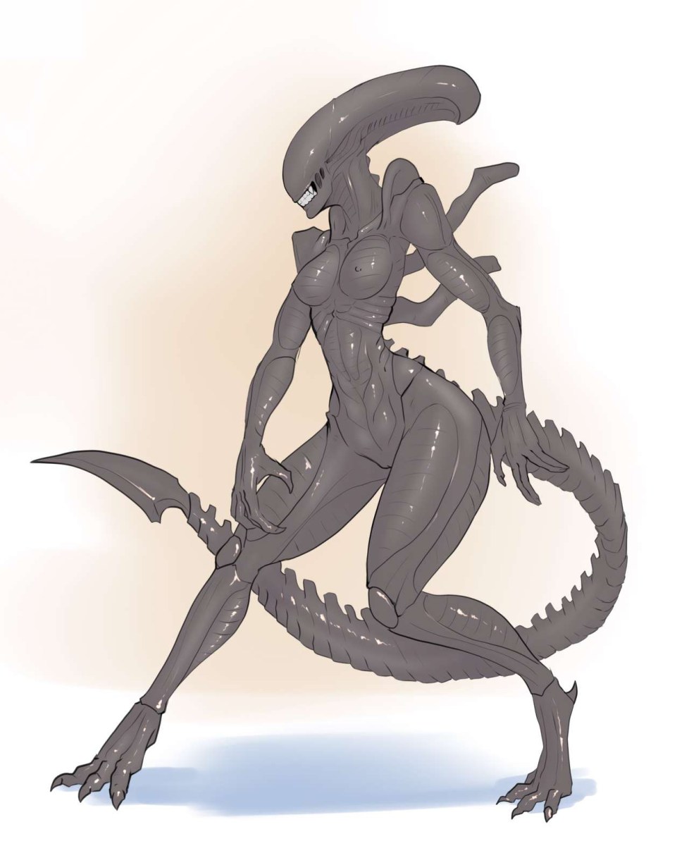 Ксеноморф самка Королева анал