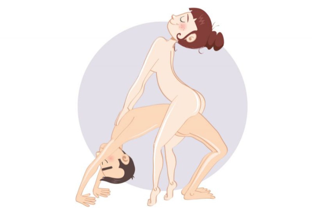 Голые лесби в необычных позах