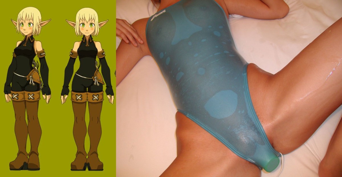 Девушка в купальнике трахаеца