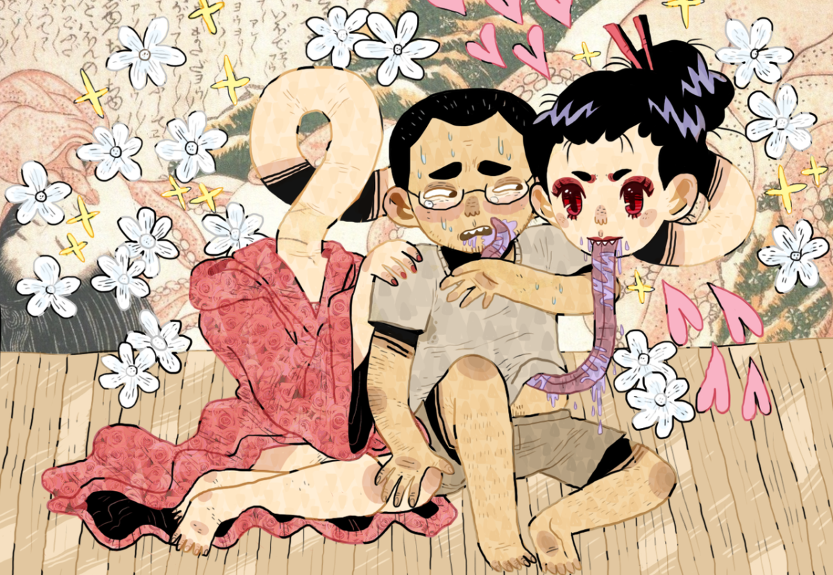 Девушка рокурокуби хентай