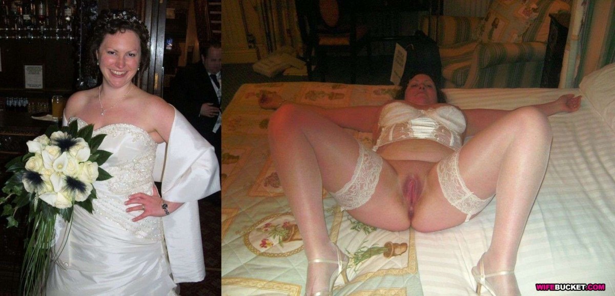 Невесты в свадебных платьях и голый трах