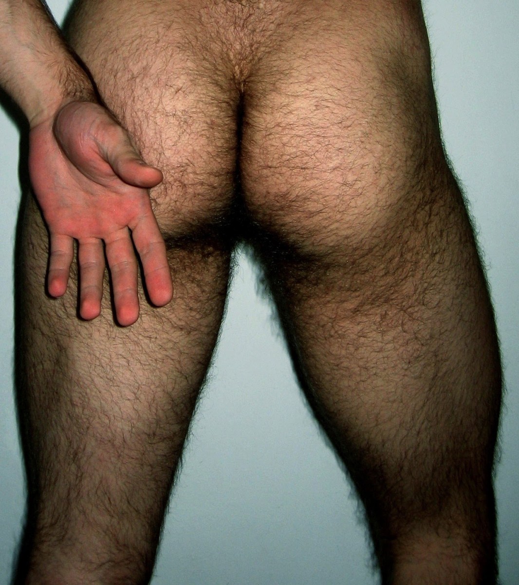 Волосатые мужские попки