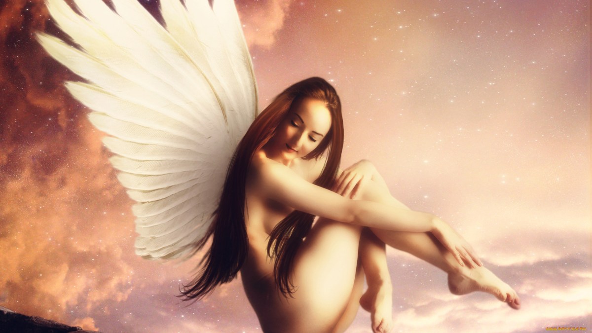 Трах ангела с крыльями