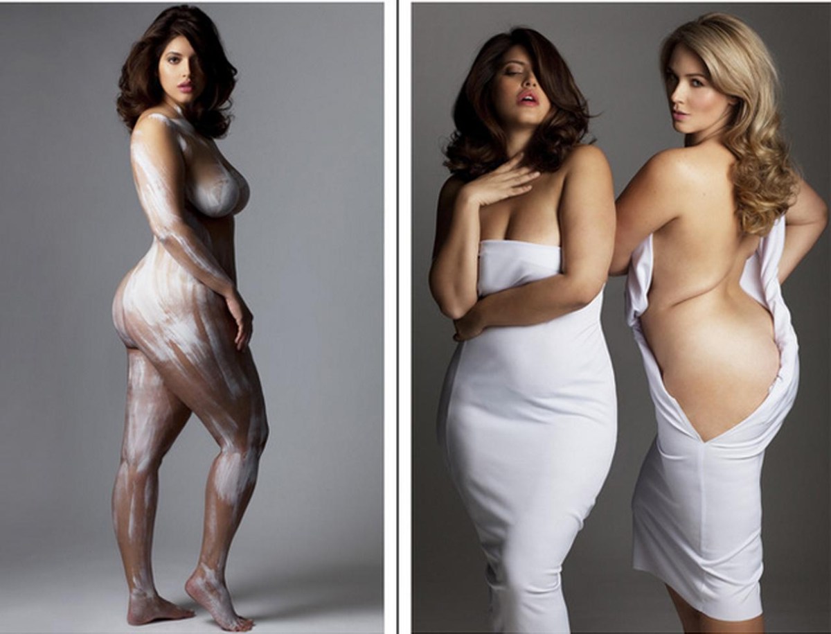 Модель плюс сайз Лондон Эндрюс nude