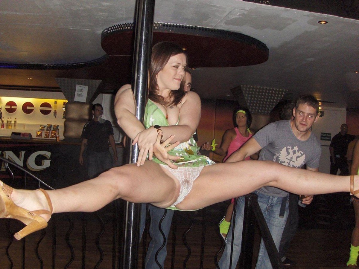 Красивая грудь на публике