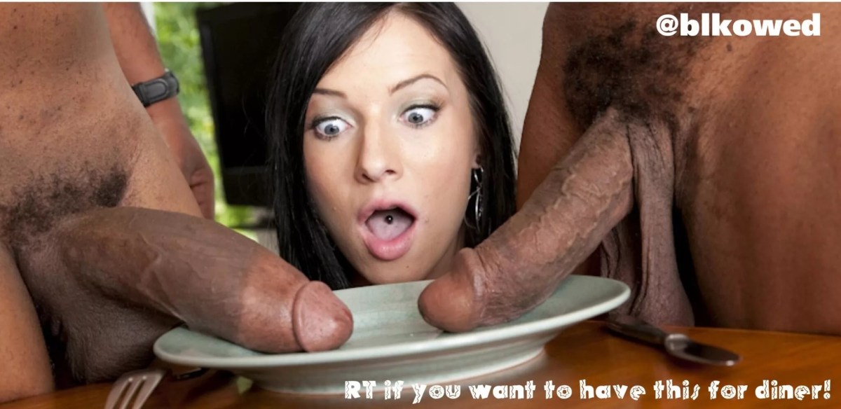 Негр с огромным членом и девка