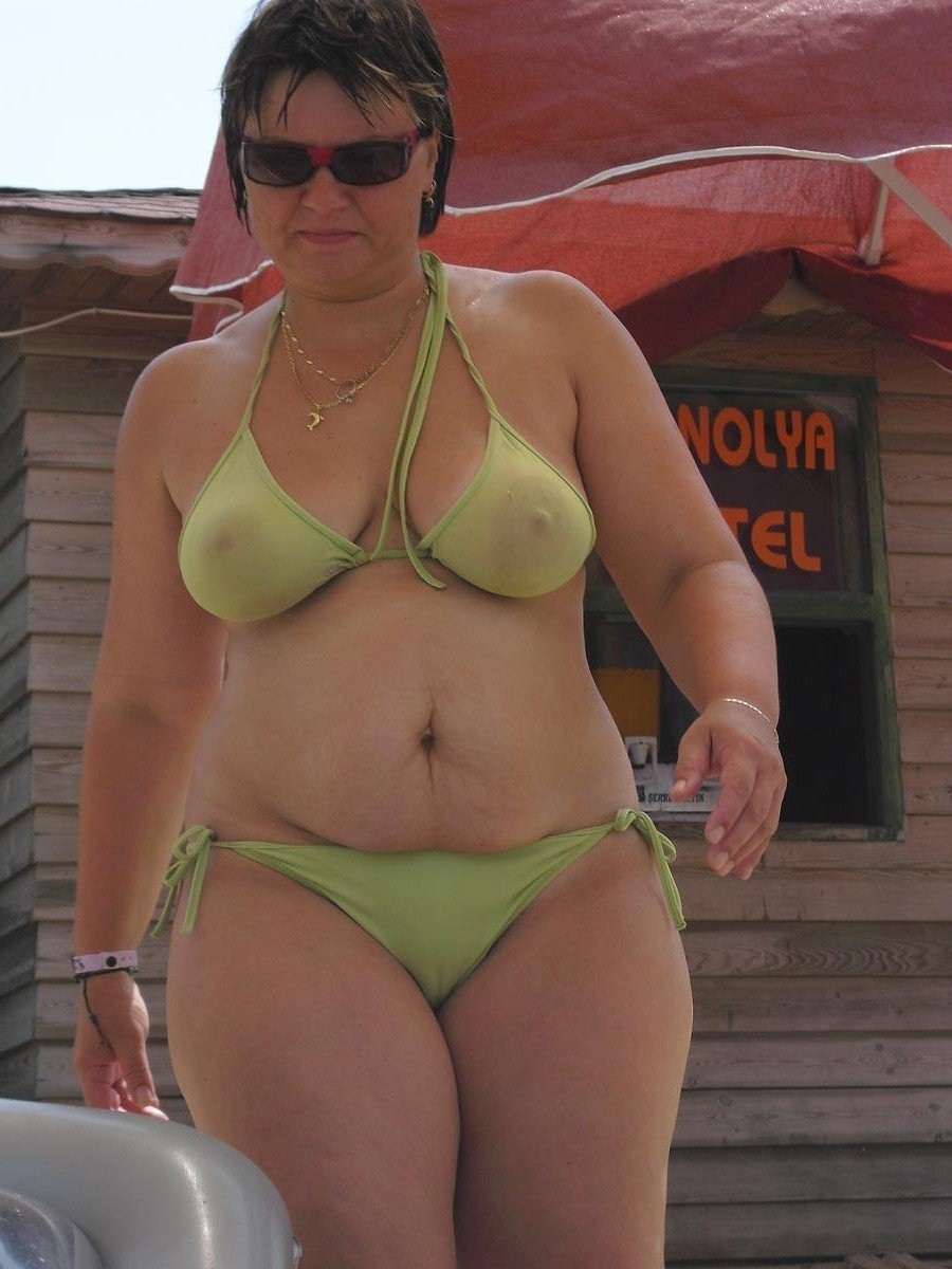 Bbw в прозрачных купальниках
